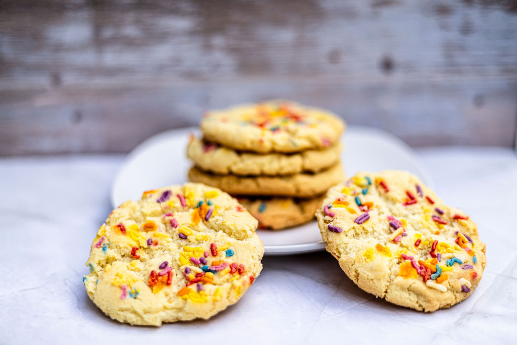 Freshly baked sugar cookies