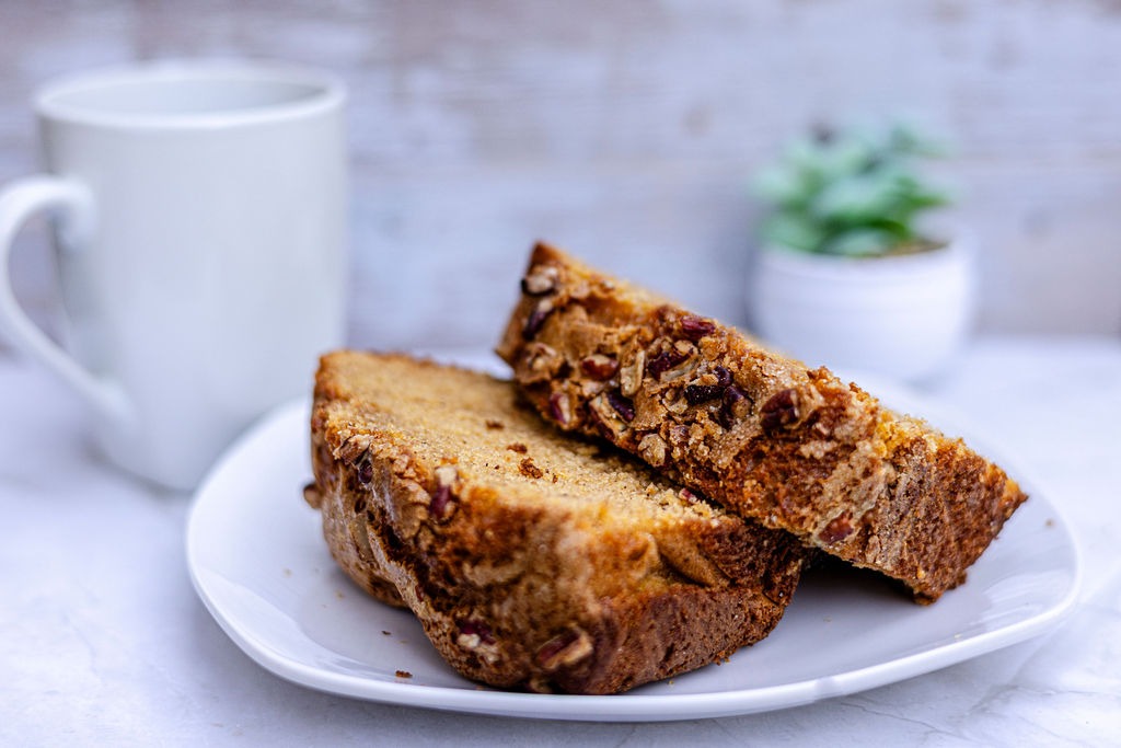 Loaf of sweet potato bread